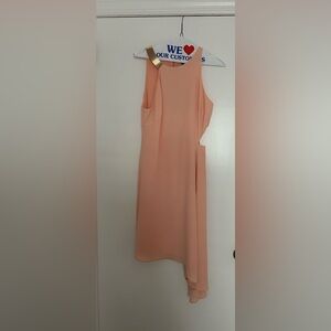Halston Heritage Asymmetrical Cutout Dress